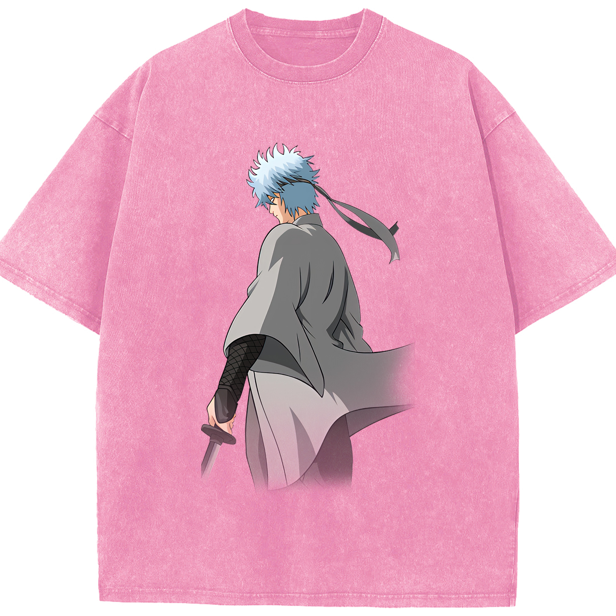 （画像用） ぎんたま 坂田銀時（さかたぎんとき） 神楽 志村新八（しむら しんぱち） GINTAMA Sakata Gintoki Kagura Shimura Shinpachi 綿100% ヴィンテージ風 半袖Tシャツ（フロントプリント）